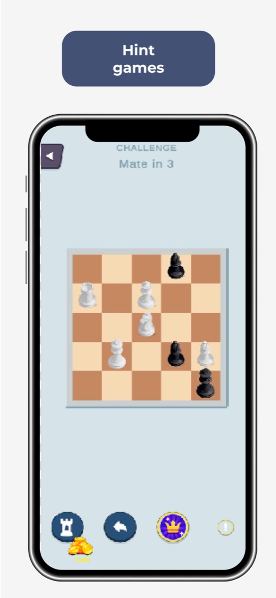 Travel Chess - Smart hint system to learn chess tactics